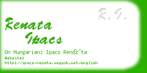 renata ipacs business card
